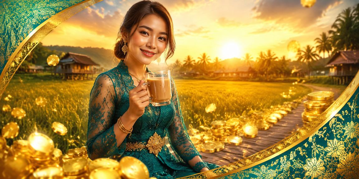 Suasana hiburan kasino dengan motif batik tempatan gaya Kedah