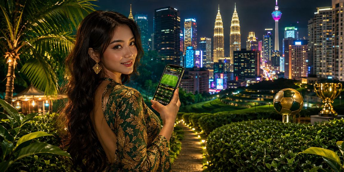 Pemandangan kasino mudah alih di Kuala Lumpur dengan seni batik